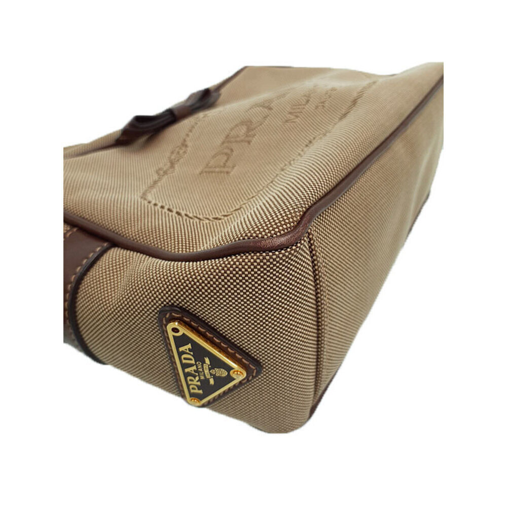 Prada Jacquard Logo Camera Bag beige brown canvas - Picture 9 of 9